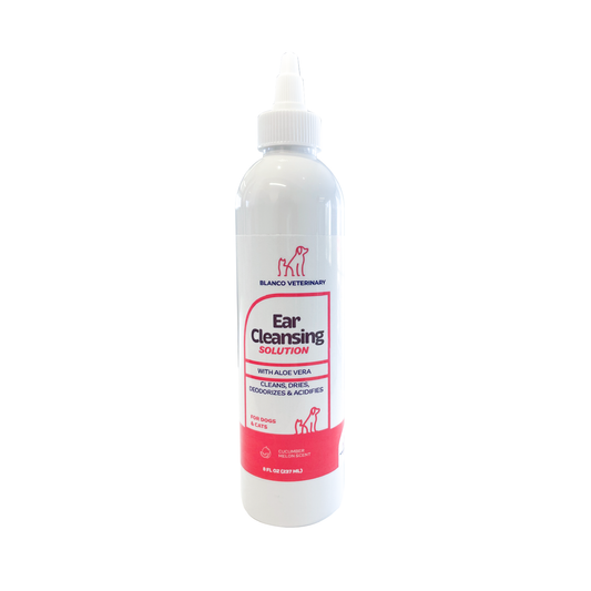 Blanco Veterinary Ear Cleansing Solution with Aloe Vera 8oz