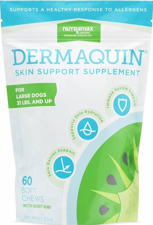 Dermaquin - Large Dogs->31.0lbs (60pk)