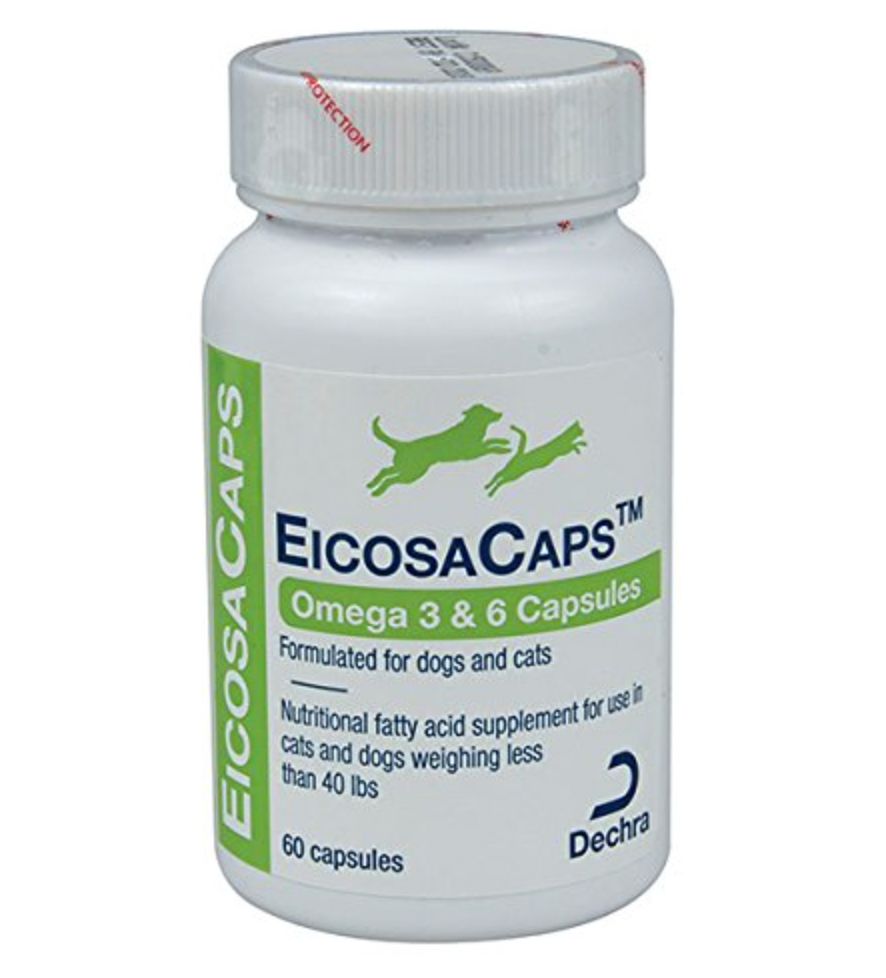 EicosaCaps Omega Supplement under 40lbs (60 capsules)