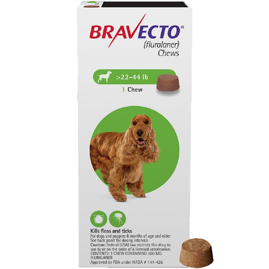 Bravecto Chews - 22.0-44.0lbs (1pk)