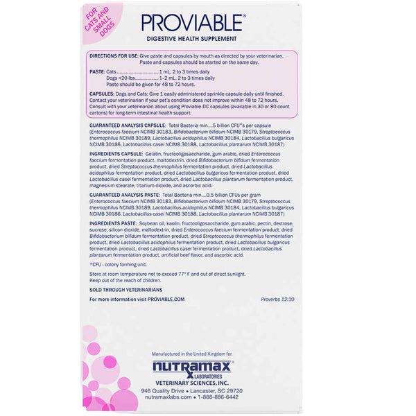 Proviable Kit Cats and Small Dogs 15ml Kit – Blanco Veterinary